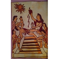 Postclassic rituals, picture of human sacrifice